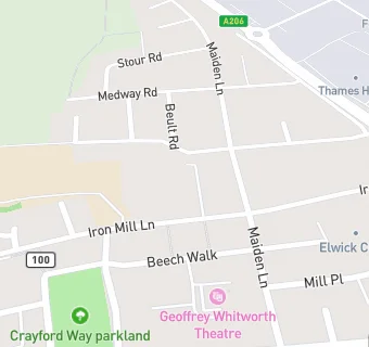 map for Barnes Cray Primary School