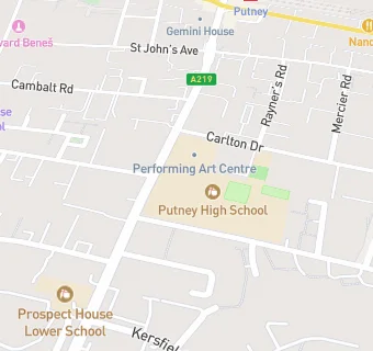 map for Putney High School