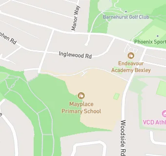 map for Mayplace Primary School