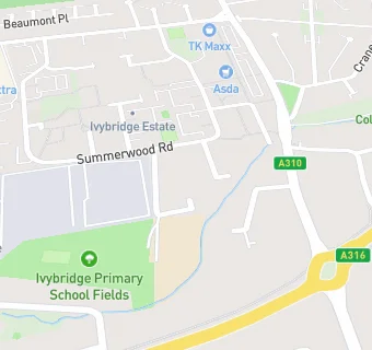 map for Ivybridge Primary School