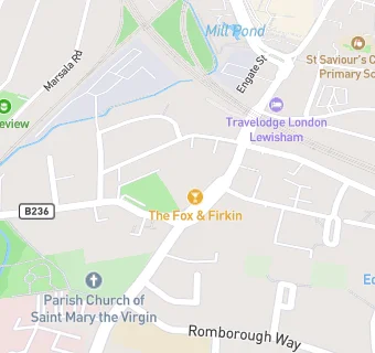 map for The Fox & Firkin