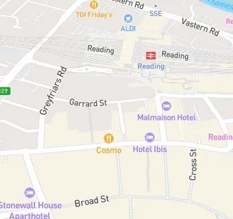 map for Milk Bar Reading