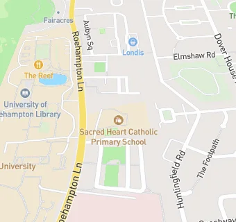 map for Sacred Heart Catholic Primary School, Roehampton