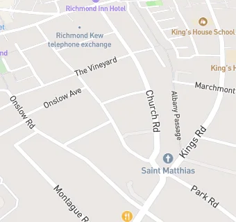 map for St Matthias Church & Community Centr