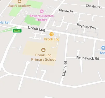 map for Crook Log Primary School