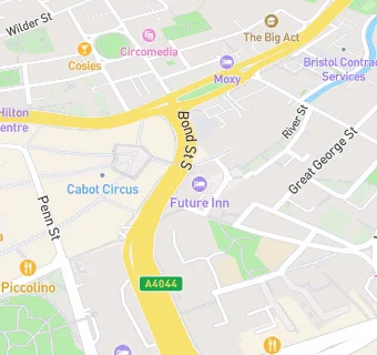 map for Cabot Circus Hotel & Chop House Restaurant