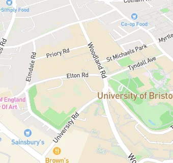 map for Bristol Grammar School
