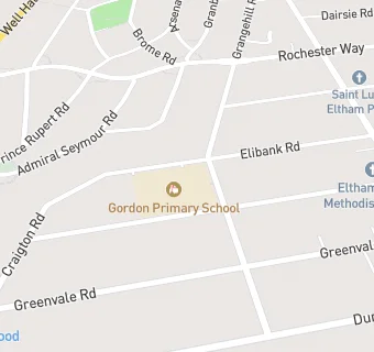 map for Gordon Primary School