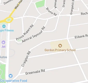 map for GO! Club (Gordon Primary School)