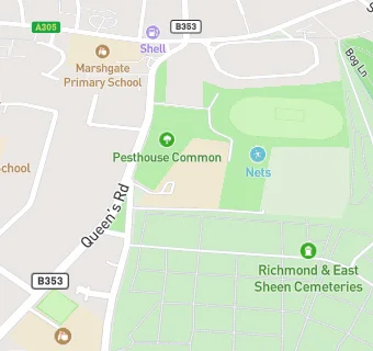 map for Christ's Church of England Comprehensive Secondary School