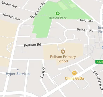 map for Pelham Primary School