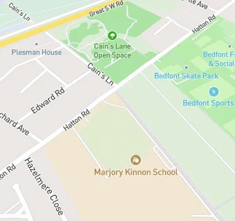 map for Marjory Kinnon School