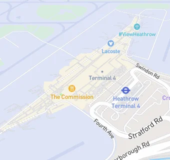 map for WH Smith T4 Departures Level