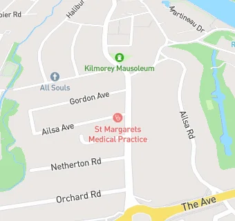 map for St Margaret's Medical Practice