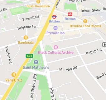 map for Brixton People's Kitchen