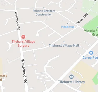 map for Victoria Road Preschool at Tilehurst Village Hall