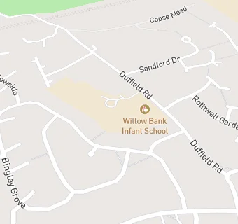 map for Willow Bank Junior School