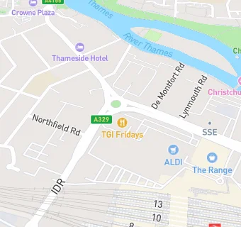 map for TGI Fridays