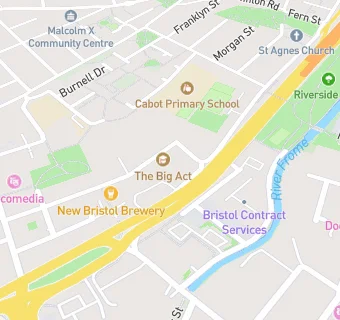 map for Shell Budgens Broadmead