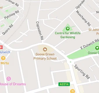 map for Goose Green Primary and Nursery School