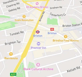 map for Brixton Grocers