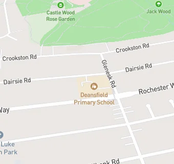 map for Deansfield Primary School