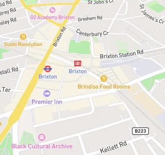 map for Brixton Halal Butcher