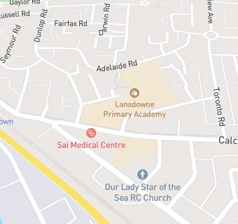 map for Lansdowne Primary Academy