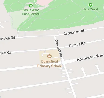 map for Deansfield Primary School