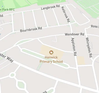 map for Henwick Primary School