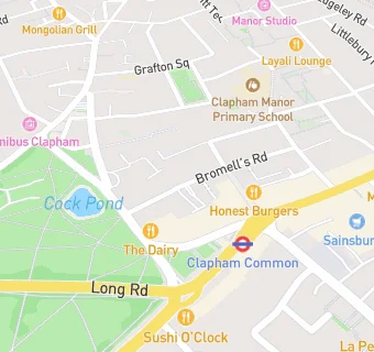 map for Clapham Village Nursery And Pre School