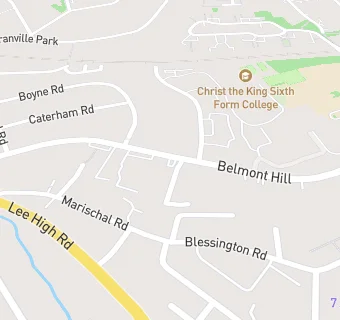 map for Belmont Hill Surgery (The Lewisham Care Partnership)