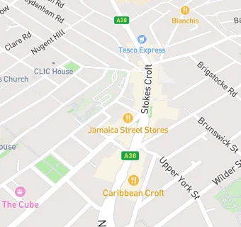 map for E5 Bristol Church