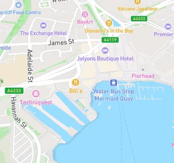 map for Cosy Club Cardiff Bay