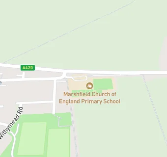 map for Marshfield Church of England Primary School