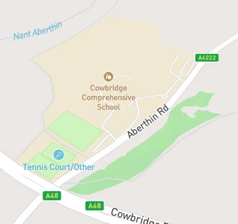 map for Cowbridge Comprehensive School