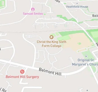 map for Christ The King Sixth Form College