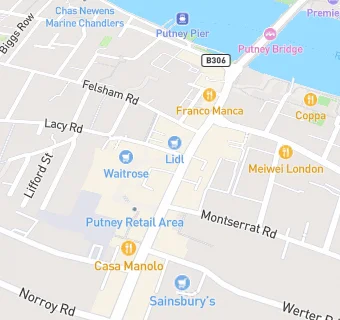 map for The Sushi Co - Putney