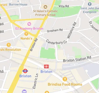 map for London Early Years Brixton Community