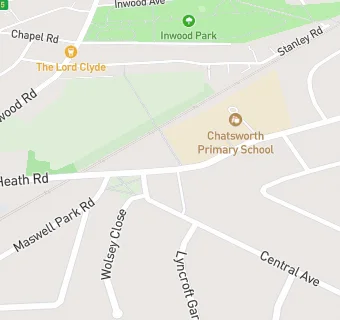 map for Chatsworth Primary School