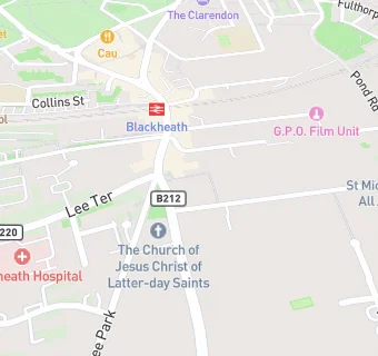 map for Blackheath Halls