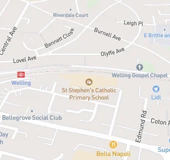 map for St Stephen's Catholic Primary School