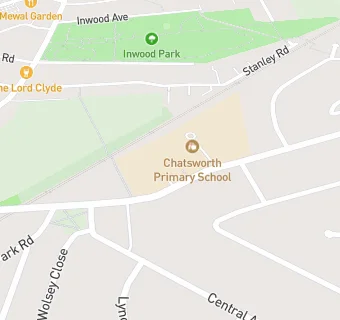 map for Chatsworth Infant and Nursery School