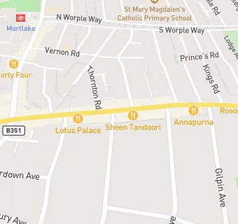 map for Pizza Express/Mac & Wings