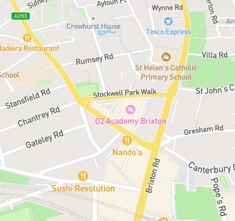 map for Brixton Kebab