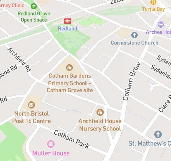 map for Cotham Gardens