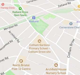 map for Cotham Gardens Primary School