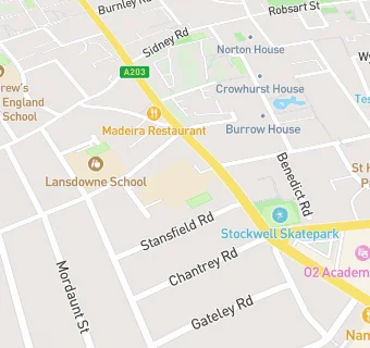 map for Stockwell Primary School