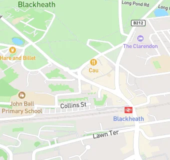 map for The Crown (Blackheath)