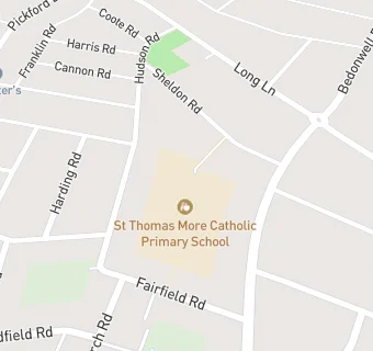 map for St Thomas More Catholic Primary School
